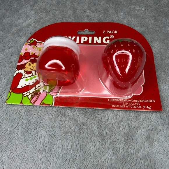 Strawberry Lip Balm 2 Pack - Red - Picture 2 of 4